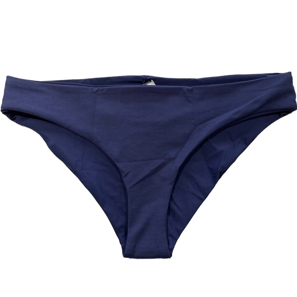 New Tavik Reversible Ribbed Full Coverage Bikini Bottom Dark Blue Size Large